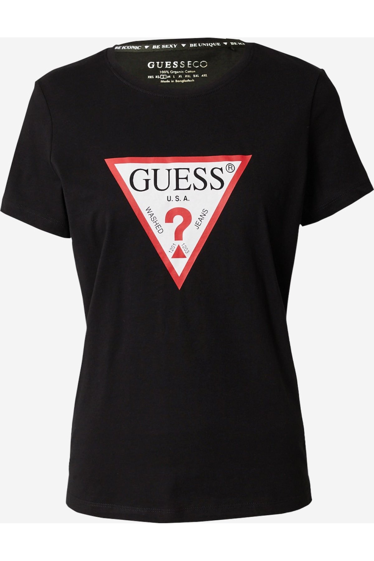 Guess Jeans W1YI1B I3Z14 Tričko Černé S