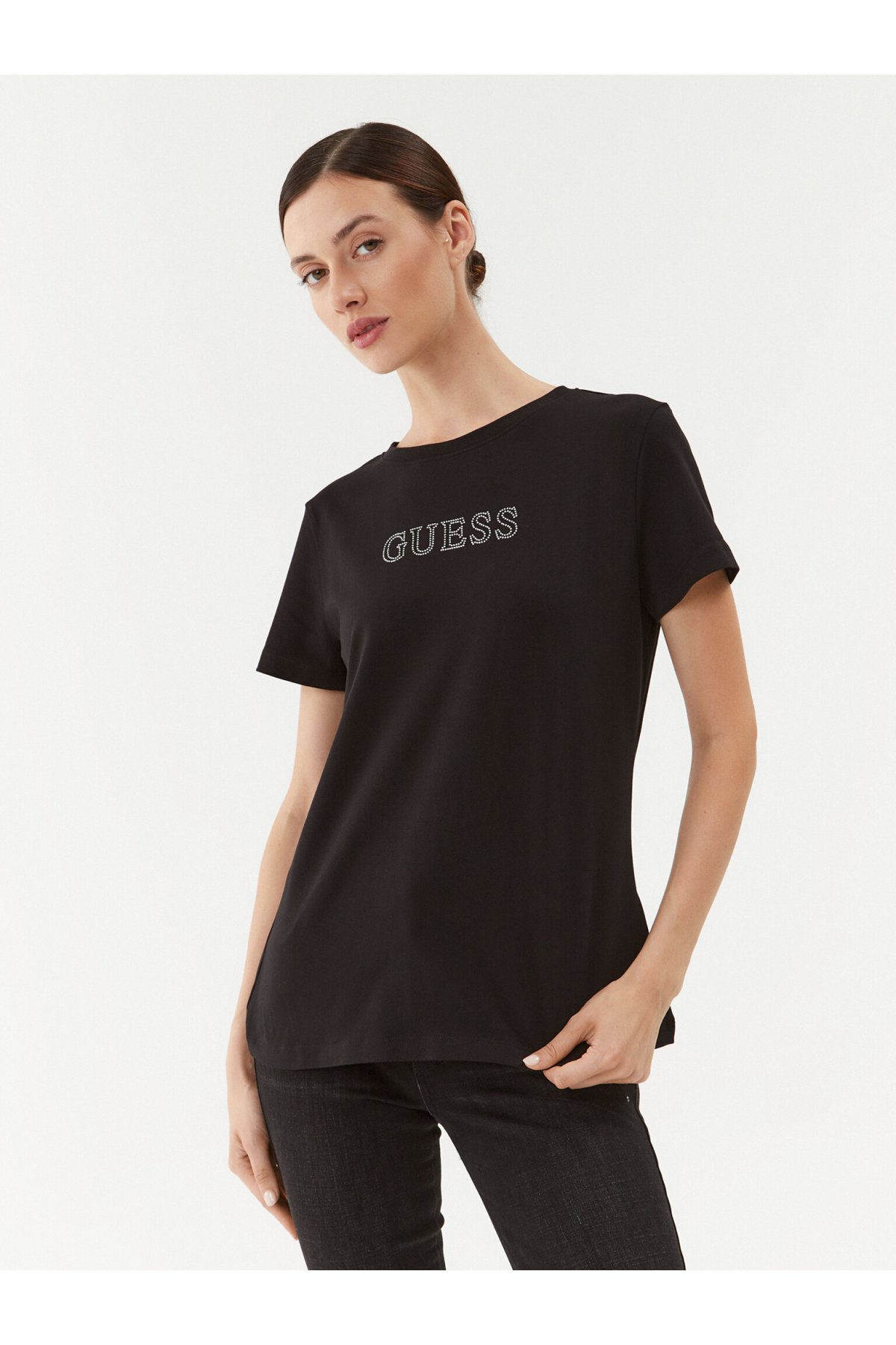 Guess Jeans V3BI11 J1314 Tričko Černé S