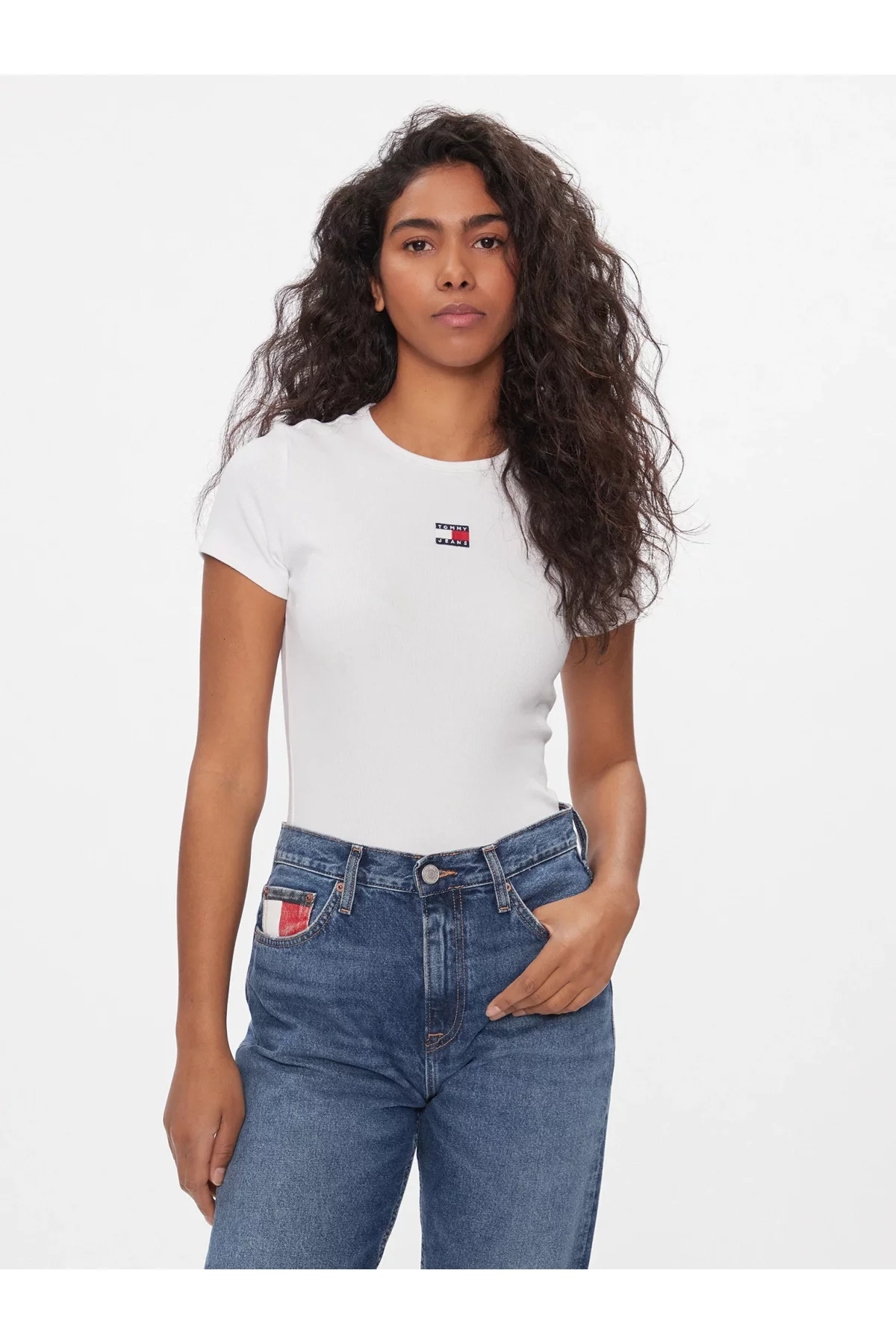 Tommy Jeans DW0DW17881 Tričko Bílé S